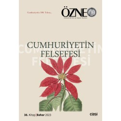 Özne Felsefe Bilim ve Sanat Yazıları| 38. Kitap Cumhuriyetin Felsefesi