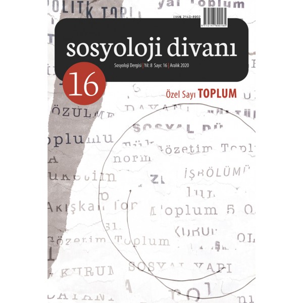 Sosyoloji Divanı | Sayı 16 | Özel Sayı: Toplum