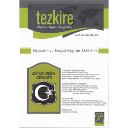 Tezkire Dergisi Sayı: 55 Ocak - Şubat - Mart 2016|SİYASETİN VE SOSYAL HAYATIN AKTÖRLERİ