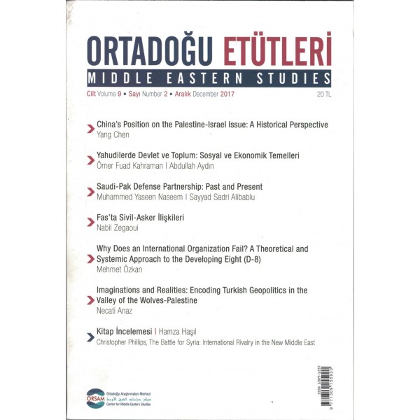 Ortadoğu Etütleri | Aralık 2017